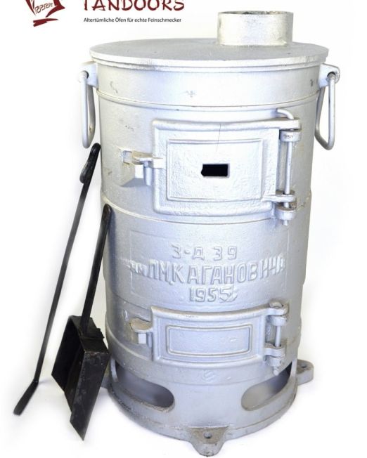 Amphora-Tandoors-Utschak-Burschuika-Kanonenofen-UdSSR-Kaganovich-silber-1952