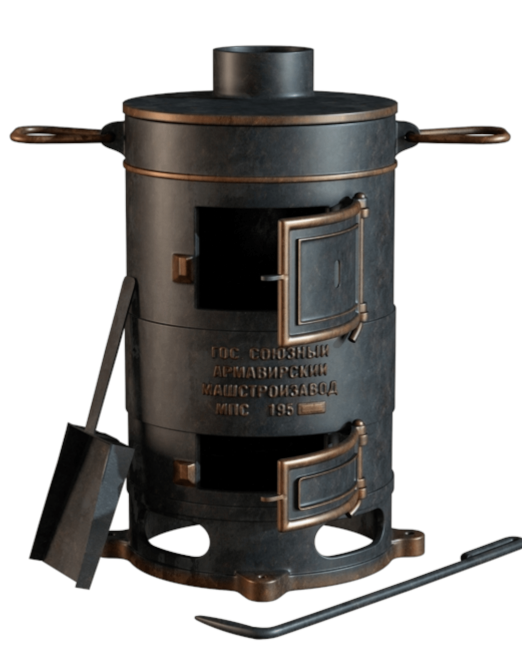 Amphora-Tandoors-Armavir-Feldküche-Kanonenofen-Patina-Set