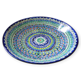 Usbekischer Lagan Rischtan Keramik Teller Schale Handarbeit SET