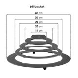 Adapterring – Ringe für Utschak Feldküche Eintopfofen Herdplatte für Kazan Wok Adaptierung Kasan