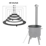 Adapterring – Ringe für Utschak Feldküche Eintopfofen Herdplatte für Kazan Wok Adaptierung Kasan