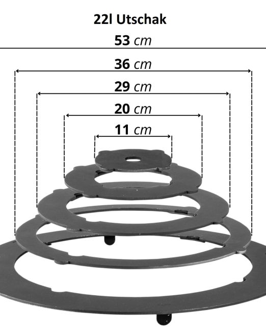 Amphora-Tandoors-Adapterringe-Utschak-22l