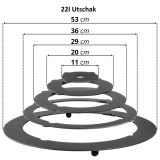 Adapterring – Ringe für Utschak Feldküche Eintopfofen Herdplatte für Kazan Wok Adaptierung Kasan