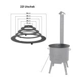 Adapterring – Ringe für Utschak Feldküche Eintopfofen Herdplatte für Kazan Wok Adaptierung Kasan